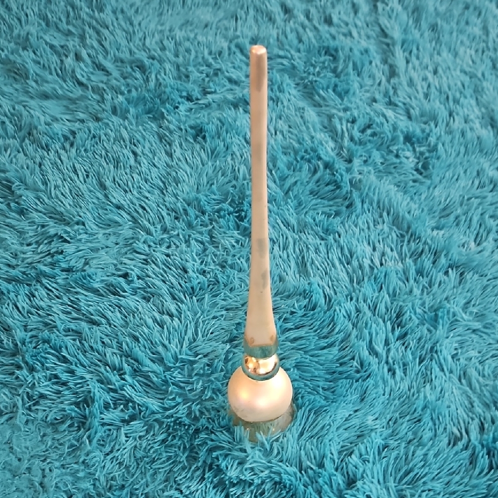 Pearl White Decorative Glass Accent